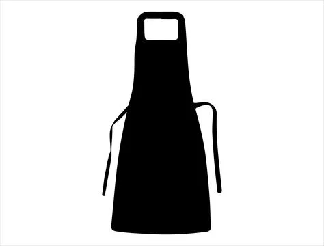 Apron silhouette vector art Stock Illustration
