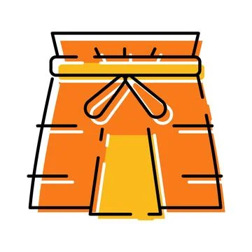 Apron workwear uniform for kitchen cooking baking Stock Illustration