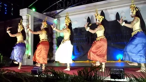 Apsara dance Stock Footage 145869003