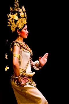 Apsara dancer Stock Photos