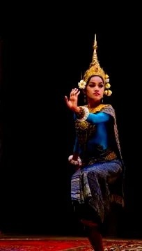 Apsara dancer 库存照片