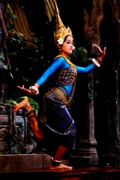 Apsara dancer Stock Photos