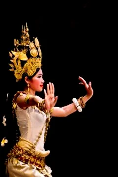 Apsara dancer Stock Photos