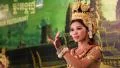 Apsara dancer in restaurant in Siem Reap, Cambodia HD Footage