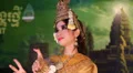 Apsara dancer in restaurant in Siem Reap, Cambodia HD Footage