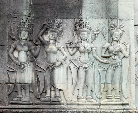 Apsara dancers Stock Photos