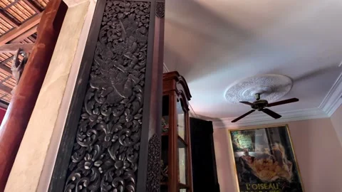 Apsara Theatre, Full Lobby Interior. Siem Reap, Wat Bo 291124 Stock Footage 294471804