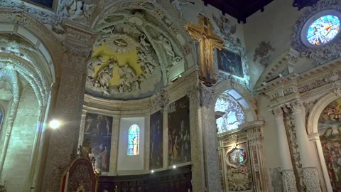 The apse and the right transept of the cathedral Stock Footage 233469170