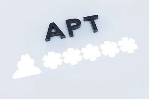 APT concept text sunlight 3D illustration Stock Illustration