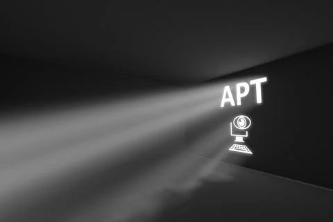 APT rays volume light concept 3d illustration Stock Photos
