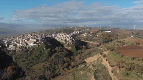 Apulia landscape small town Stock Footage