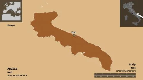 Apulia, region of Italy. Previews. Pattern イラスト素材