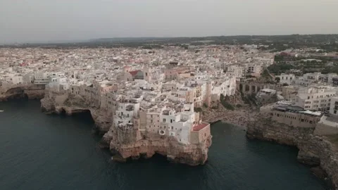 Apulia.Puglia.Polignano.drone Stock Footage 236419737