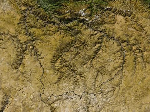 Apurimac, Peru. Low resolution satellite map Stock Illustration