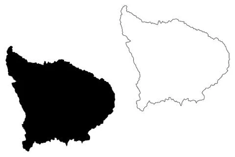 Apurimac Region map vector.... Stock Illustration