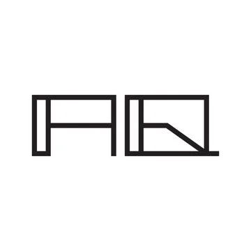 Aq initial letter vector logo icon Stock Illustration