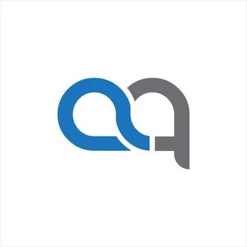AQ Letter monogram Initial Logo Design Template Vector Illustration. AQ ele.. Stock Illustration