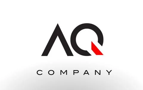 AQ Logo.  Letter Design Vector. Stock Illustration