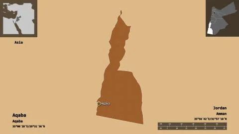 Aqaba, province of Jordan. Previews. Pattern Stock Illustration