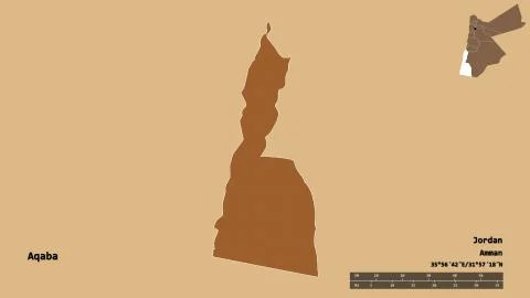Aqaba, province of Jordan, zoomed. Pattern Stock Illustration