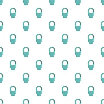 Aqua baby bibs seamless pattern background 库存插图