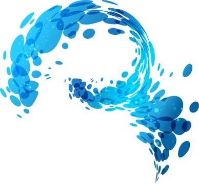 Aqua background, water splash vector Stock Illustration