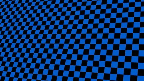 Aqua black moving checker board Stock Illustration