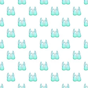 Aqua blue bra pattern creating seamless textile design Stock Illustration