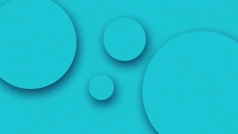 Aqua Blue Circles with Soft Shadows on Textured Background Stock Footage 327477691