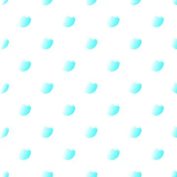 Aqua blue gradient incomplete circles seamless pattern 스톡 일러스트