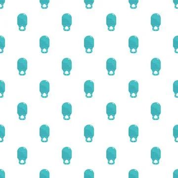 Aqua blue inverted teeth simple seamless pattern Illustrazione stock