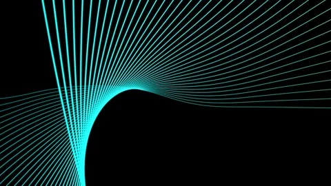 Aqua To Blue Particle Abstract Loop Background Stock Footage 313682530