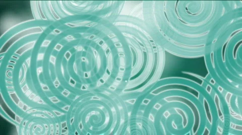 Aqua blue spirals motion background bi2027B Stock Footage 602647