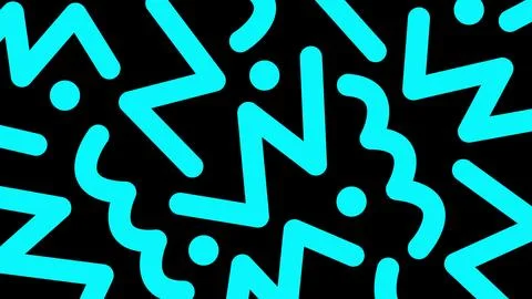 Aqua contour flow abstract background Stock Illustration