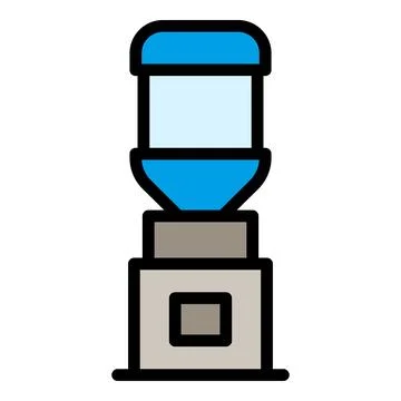 Aqua cooler icon vector flat Stock Illustration