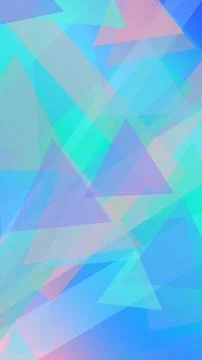 Aqua, cyan, and purple triangular facets create a refreshing futuristic tex.. Stock Illustration