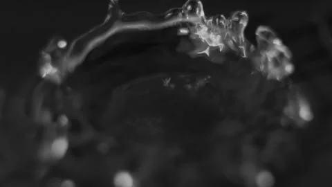 Aqua Dynamics: Macro Splashes and Droplets Stock Footage 278144068