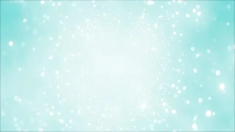Aqua falling particles background, blue and white colored backdrop with bokeh Stock Footage 302647306