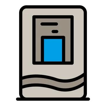 Aqua machine icon vector flat Stock Illustration