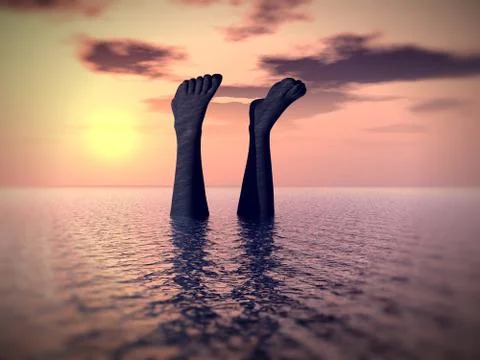 Aqua Man Stock Illustration