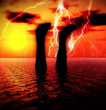 Aqua Man Stock Illustration