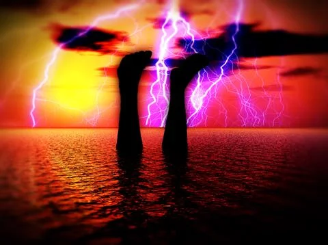 Aqua Man Stock Illustration