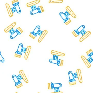 Aqua scooter vector seamless pattern Stock Illustration