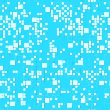 Aqua square bubbles. Stock Illustration