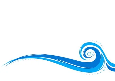 Aqua waves background Stock Illustration