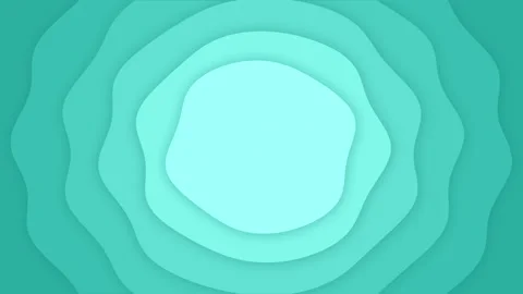 Aqua waving circles background animation, seamless looping cut out effect Stock Footage 167948178