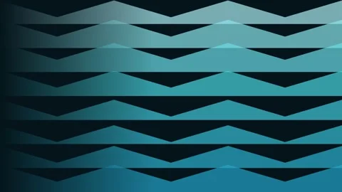 Aqua zigzag bands on dark background, corporate dynamic motion loop Stock-Footage 342630491