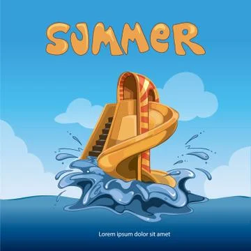 Aquapark Stock Illustration