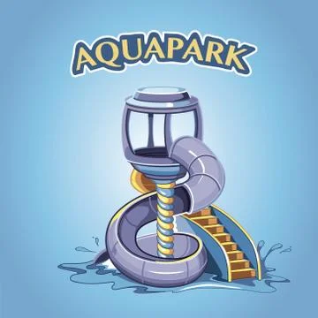 Aquapark Stock Illustration