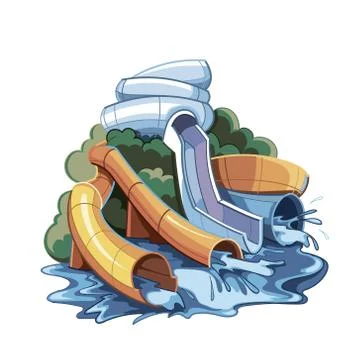 Aquapark Stock Illustration